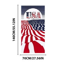 Independence Day Beach Towel Microfiber Beach Towel for Adults,Lightweight Quick Dry Absorbent Compact Sand Free Beach Towel for Swimming Pool,Camping,Yoga,Travel 55.12x27.56 inch
