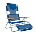 thumbnail image 2 of Ostrich 3N1 Reclining Chair & Ladies Comfort On-Your-Back Beach Chair, Blue, 2 of 12
