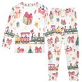 thumbnail image 2 of FORMRS Long Sleeve Top and Pants Pajama Set for Niños 2-Piece Sleepwear, Sizes 18M-8Y, Christmas Penguin, 2 of 6