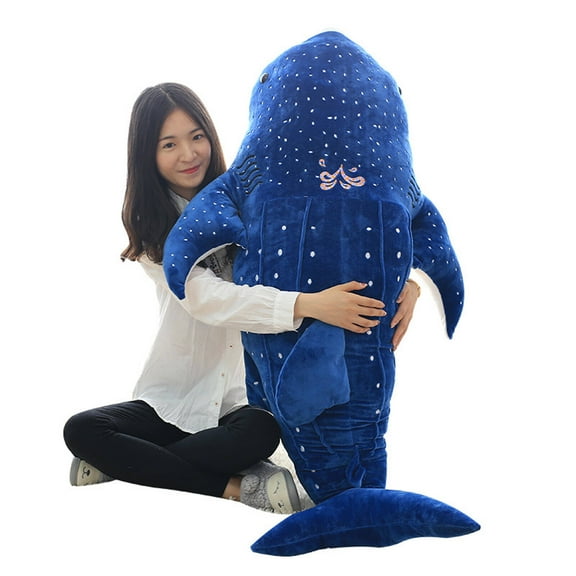 BESTSKY Shark Plush,55cm Creative Design Big Fish,Plush Filling Detailed Stitchwork Whale Shark,Blue
