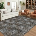 thumbnail image 2 of Tzou Modern Washable Area Rugs 9'x12' for Living Room, Large Soft Plaid Carpets Non-Slip, for Dining Room Bedroom, 2 of 7