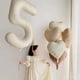thumbnail image 4 of Juego de globos con números de Color Crema para niños y adultos, 1/3/7 piezas, 32/40 pulgadas, 1-9, Bola de helio de aluminio Digital, decoración de fiesta de cumpleaños y boda, 4 of 4
