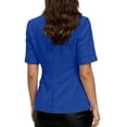 thumbnail image 6 of Hilenly Short Sleeve Blazers for Women Open Front Suit Jackets Lightweight Blazer for Work Casual, 6 of 8