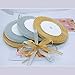 thumbnail image 3 of 4 Roll Glitter Metallic Ribbon,Gold Silver Glitter Ribbon for Gift Crafters Wedding Party Birthday Wrap Hair Bows Floral Projects Wrapping Decorations DIY Crafts Arts(1/4inx22m), 3 of 4