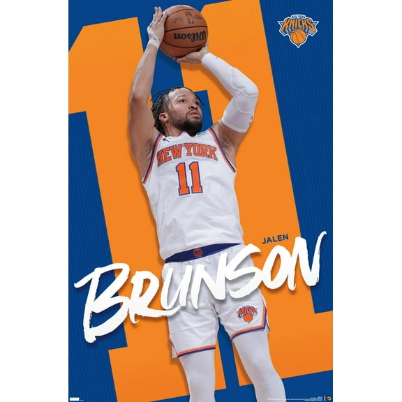 NBA New York Knicks - Jalen Brunson 24 Wall Poster, 22.375" x 34"