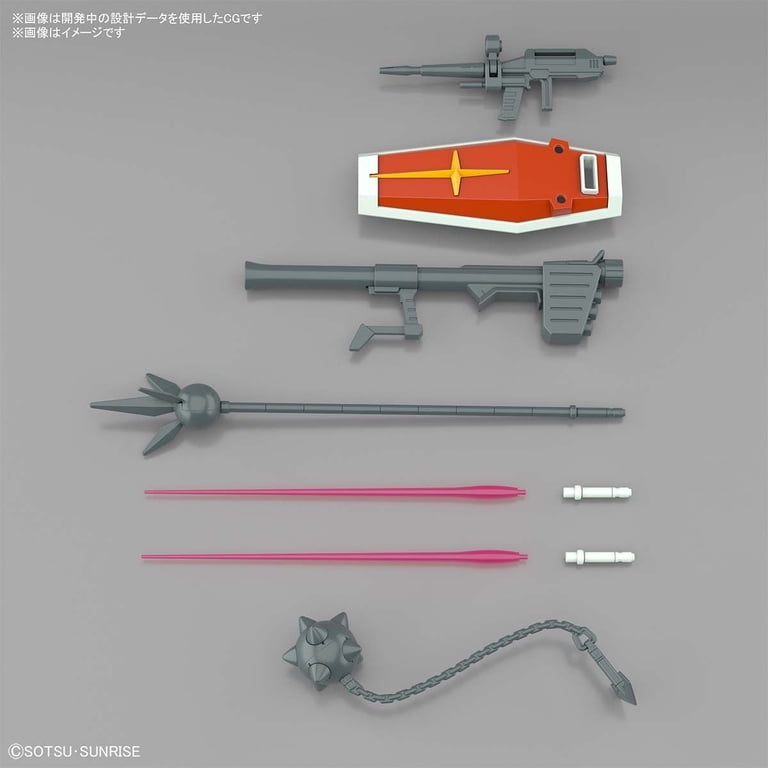 Bandai Entry Grade RX-78-2 Gundam Full Weapon Set 1/144 Model kit