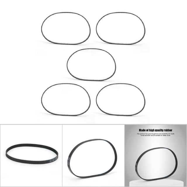 5PCS Pack GT2-6MM Rubber Closed Synchronous Belt Tensioner Kit, Suitable for Linear Drive, Greater Load Capacity, Rubber, Wide Temperature Range