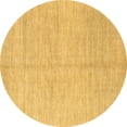 thumbnail image 1 of Ahgly Company Indoor Round Solid Brown Modern Area Rugs, 8' Round, 1 of 4