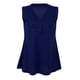 thumbnail image 2 of Blusa sin mangas para mujer, estilo casual Azul 2XL, 2 of 9