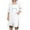 White, variant on Teissuly Women's Solid Turndown Collar Long Sleeve Long Shirt Blouse   Shorts Pants Set