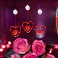 thumbnail image 3 of Uutvery LED Valentine's Day Curtain Light Set, Suction Cup Heart Party Decoration, Wedding Room Hanging Light, Battery Powered 520 Ambiance Light, 3 of 6