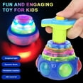 thumbnail image 1 of Toupie Interactive en Forme de Cœur de Football Jouet Musical à Piles pour Enfants, 1 of 7