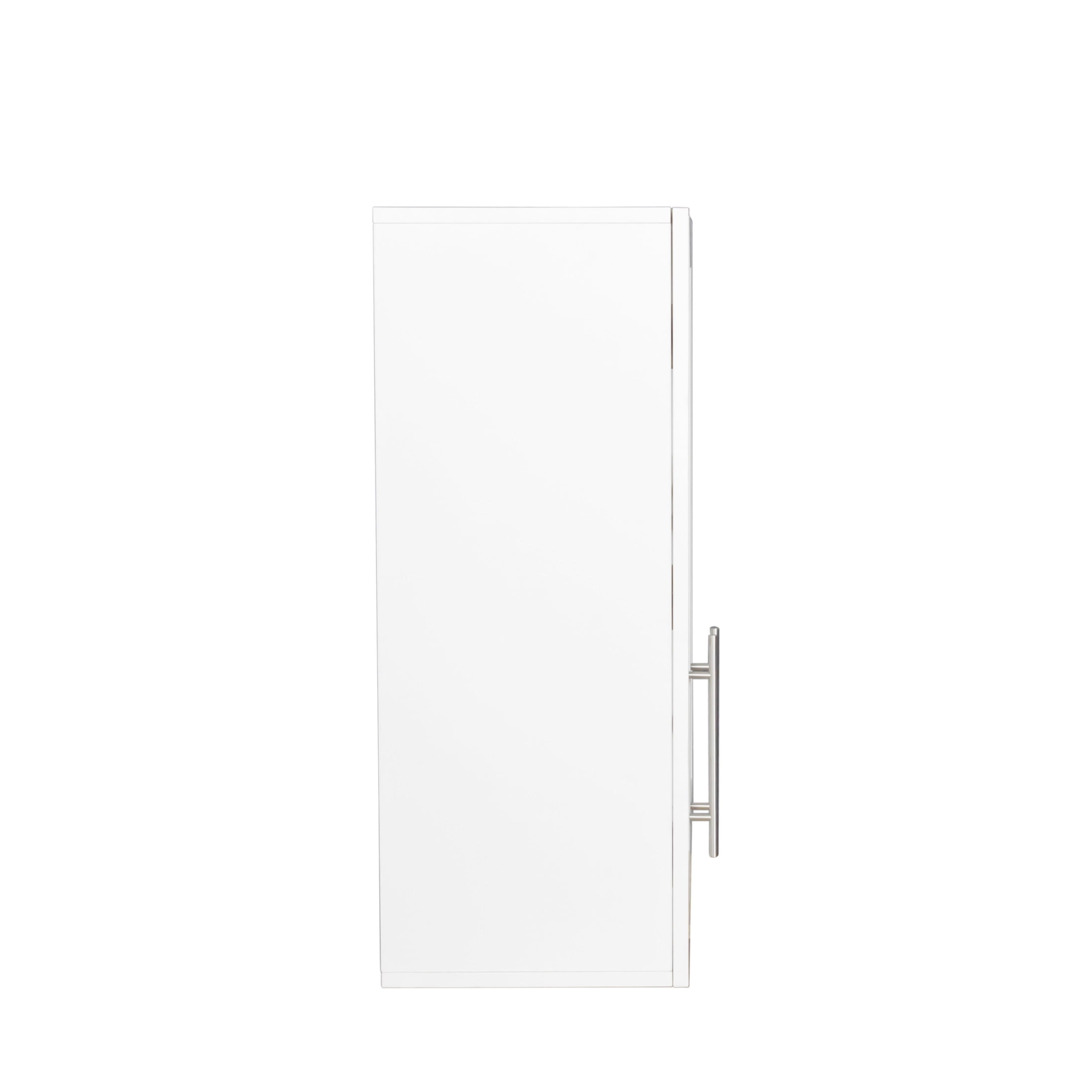 Noble House Frederick 31.50" Wall-Mounted Stackable Storage Cabinet, Adjustable Shelves, Space-Saving, White