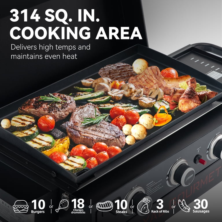Royal Gourmet PD3001 23" 3-Burner Griddle with Collapsible Stand photo 4
