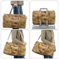 thumbnail image 6 of Garronmavis Large Fish Camo Quilted Duffle Bag for Women, Weekender Travel Bag Carry On Overnight Bag Gym Shoulder Tote Bag with Zipper Pockets, 6 of 7