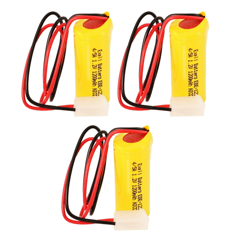 3pc Emergency Lighting Battery Fits Lithonia ELB1P201N1 WHITE MOLEX