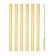 thumbnail image 1 of Tubos de Vidrio de Borosilicato Uxcell de 8 pulgadas 6 Pcs 0.47'' OD 0.08'' Grosor Tubos de Soplado de Vidrio Tubería Recta Amarilla, 1 of 6