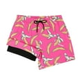 thumbnail image 4 of Double Layer Swimming Trunks Breathable Skin-Friendly Board Shorts for Male, 4 of 5