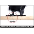 thumbnail image 4 of 1 Pieces Halloween Black Crows Feathered Crows Realistic Looking Halloween Handmade Feathered Crow for Halloween Indoor Outdoors Ravens Birds Decoration, 4 of 7