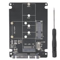 thumbnail image 1 of M.2 NGFF/MSATA à SATA 3.0 Adaptateur SSD à SATA Convertisseur Lecteur Carte Matériel Informatique, 1 of 14