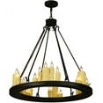thumbnail image 4 of Meyda Tiffany 139761 Deina 24 Light 36" Wide Taper Candle Style Chandelier - Chestnut, 4 of 4