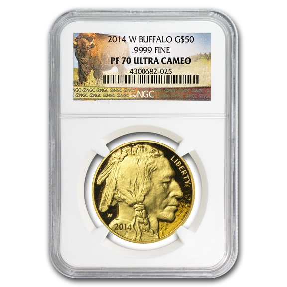 2014-W 1 oz Proof Gold Buffalo PF-70 NGC (Buffalo Label)