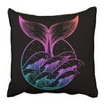 thumbnail image 1 of Funda de almohada ABPHQTO Cola de Ballena en las Olas del Mar Boho 50x50 cm, 1 of 1