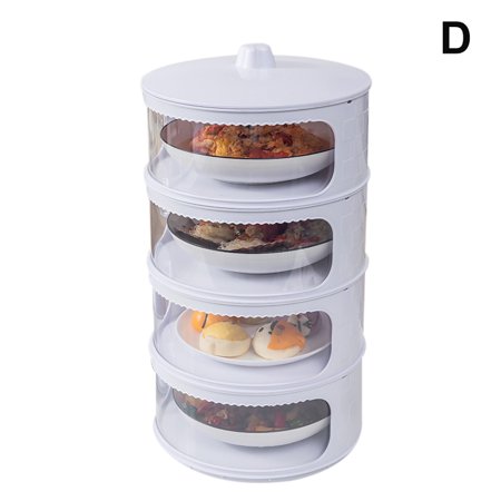 

Transparent Stackable Food Insulation Cover Dustproof Portable for Home Kitchen New