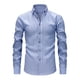 thumbnail image 1 of Seeotter Mens Long Sleeve Shirts Casual Button Collared Shirts Raglan Golf T Shirt, 1 of 6