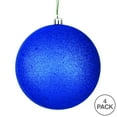 thumbnail image 3 of Vickerman 4.75" Midnight Blue Sequin Ball Ornament, 4 per Bag, 3 of 5