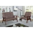 thumbnail image 5 of Furniture of America Kikee Loveseat, Brown, 5 of 6