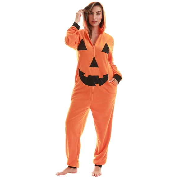 Just Love One‑Piece Pajamas (Pumpkin, X-Small)