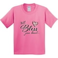 thumbnail image 3 of Inktastic Well Bless Your Heart with Floral Print Youth T-Shirt, 3 of 5