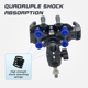 thumbnail image 4 of Motorcycle Fork Stem Phone Mount with Vibration Dampener, Adjustable Motorcycle Cellphone Holder Screw Mount - M8, 4 of 5