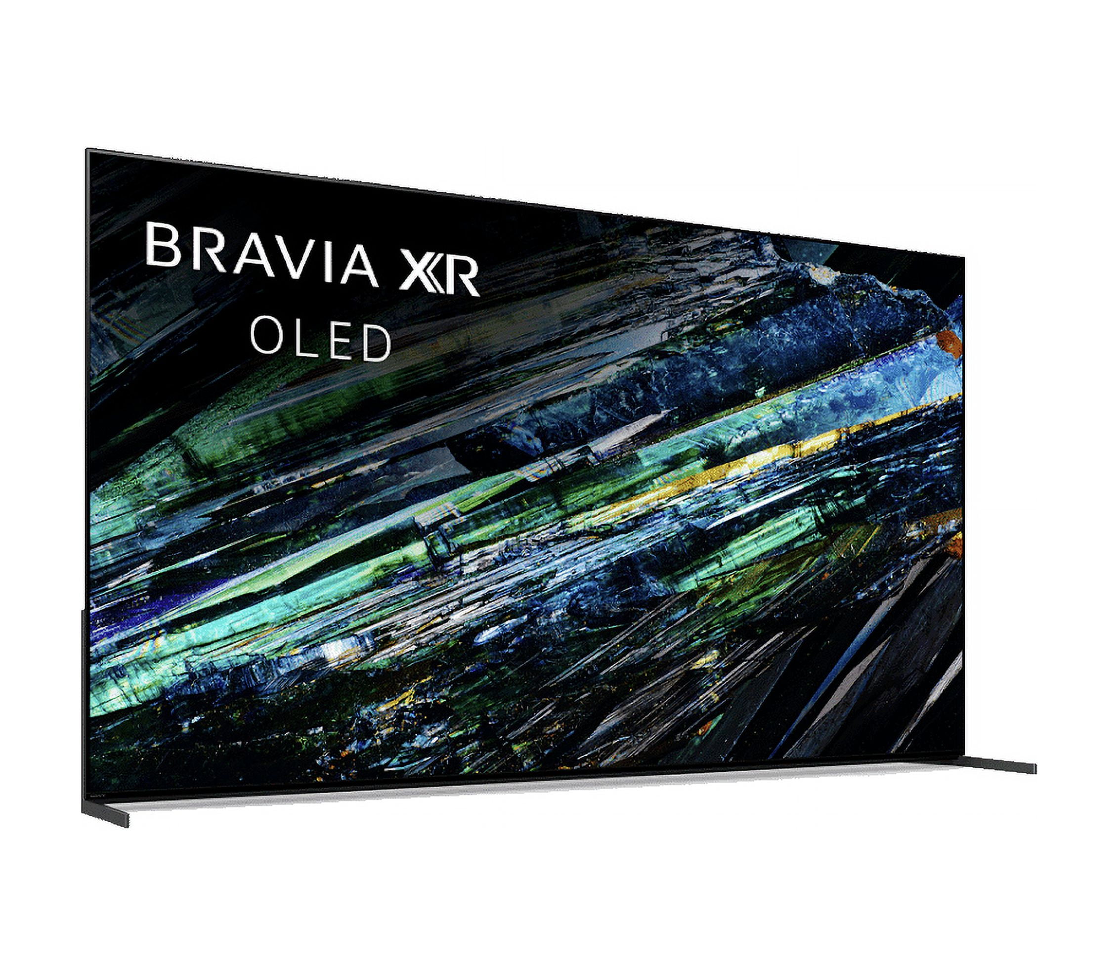 Sony XR77A95L 77 Inch QD-OLED 4K UHD Smart Google TV with AI Upscaling with a Sanus VLT7-B2 42 Inch-90 Inch Large Advanced Tilt 4D TV Wall Mount and Walts HDTV Screen Cleaner Kit (2023)
