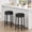 Black-2 Pack, variant on Kicctian Set of 2 Swivel Bar Stools – 24"H Backless PU Leather Counter Height Stools, Round Upholstered Seat, Metal Frame for Kitchen Island, Home Bar,Black