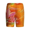 thumbnail image 5 of Fotbe Orange Flower Psychedelic Pajama Shorts for Men, Men's Pajama Bottoms, Sleepwear,Short Pajama Pants-X-Large, 5 of 9