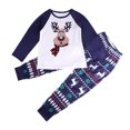 thumbnail image 1 of Awdenio Parent-child Warm Christmas Set Printed Home Wear Pajamas Two-piece Kid Set, 1 of 6