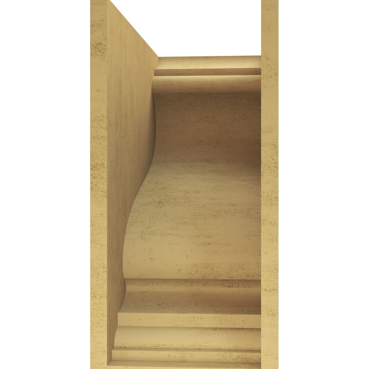 11"W x 22"D x 22"H Classic Scroll Rough Cedar Woodgrain TimberThane Corbel, Primed Tan