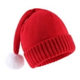 thumbnail image 4 of Santa Hat Knitted Christmas Hats Elk Horn Winter Crochet Xmas Hat for Kids Adults, 4 of 6
