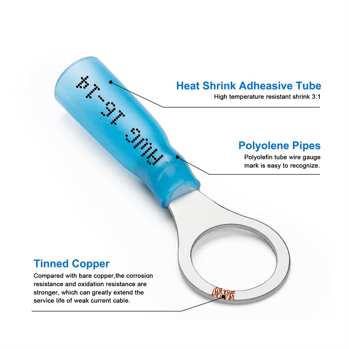 560PCS Marine Grade Heat Shrink Wire Connectors-As Shown