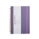 thumbnail image 1 of Cuaderno de tapa dura con renglones para planificación diaria y toma de notas | Papel grueso para pluma estilográfica y marcador | Bolsillo interior expandible y cierre elástico, 1 of 6