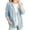 #160Blue, variant on Women V Neck Denim Jacket Button Front Casual Jean Coat Lightweight Loose Fit Fashion Outerwear Long Sleeve Cardigan Coat