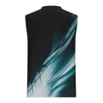 thumbnail image 3 of Styesk Débardeurs Hommes Mode Décontractée Sans Manches Imprimé Chandail Col Rond Sport, 3 of 4