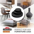 thumbnail image 2 of Protectores para el suelo X-Protector 235, almohadillas de fieltro negras, 2 of 6