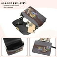 thumbnail image 4 of TSOVTHRID Rabbit Pansy Gray Print Small Crossbody Bag Women's Crossbody Purse PU Leather Crossover Shoulder Bag Cross Body Handbags with Small Shoulder Purses, 4 of 7