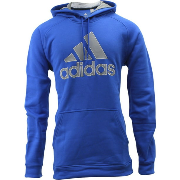 Adidas - Adidas Men's Pullover Core Logo Blue/MGH Solid Grey Fleece ...