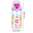 thumbnail image 3 of VBVC Kids Water Bottle With Straw And Built In Carrying Loop Made Of Durable Plastic,Leak-Proof Design For Travel., 3 of 6