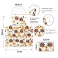 thumbnail image 7 of Happy Thanksgiving Turkey Fall Pumpkin Apron-Garden Aprons for Women with Pockets-Cotton Linen Waterproof Kitchen Cooking Gardening Aprons Adjustable for Kitchen,Cooking,BBQ and Salon 33"x27", 7 of 7