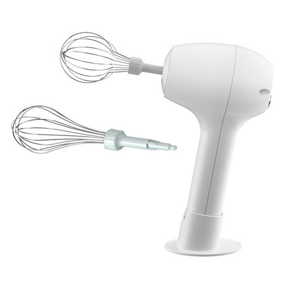 Acahhotxx Handheld Mixer, Wireless Mixer Electric Food Handheld Mixer Beater Automatic Cream Food Cake Baking Dough - White
